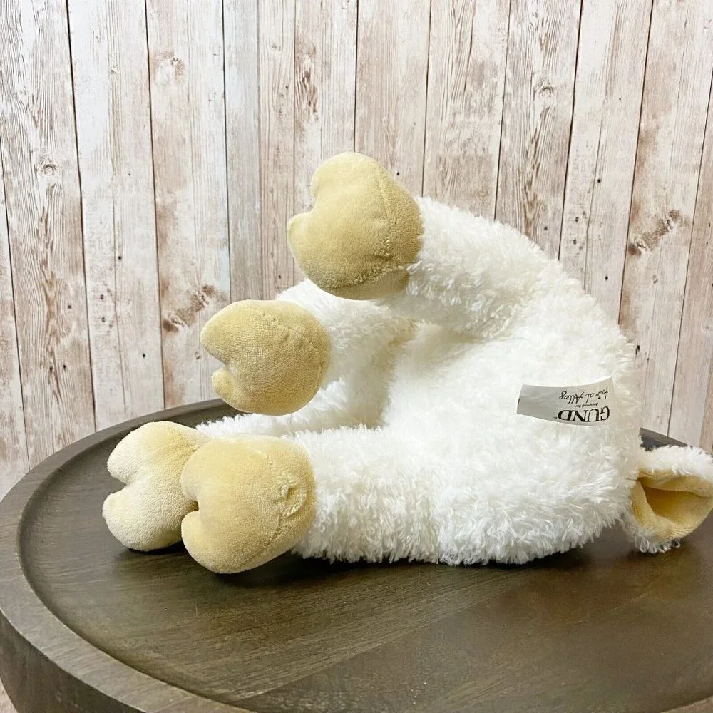 Gund Toys R Us 2009 Animal Alley Lamb Sheep White Tan Stuffed Toy Plush